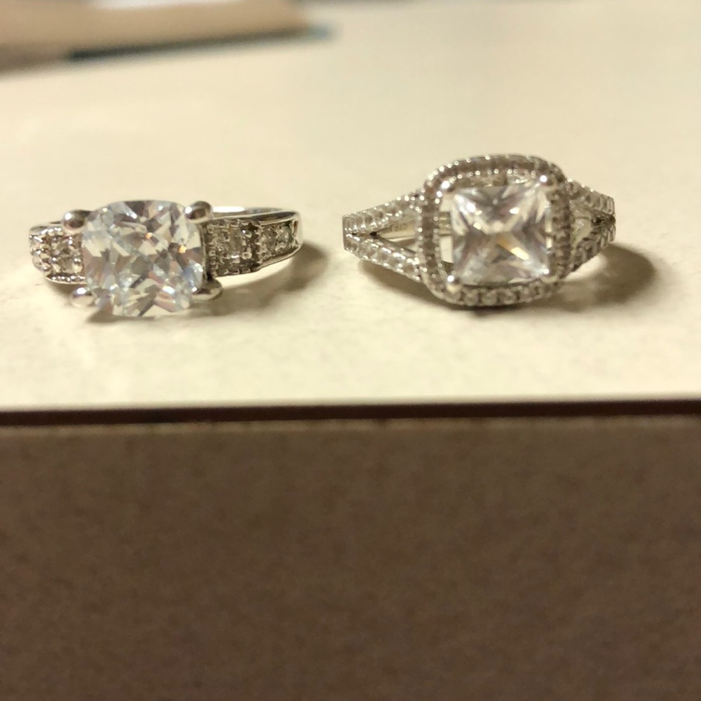 White Sapphire Ring Bundle